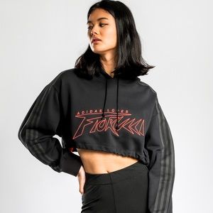 ADIDAS X FIORUCCI CROPPED HOODIE